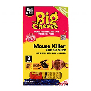 The Big Cheese Mouse Killer Grain Bait Sachet (3 x 25g sachets)