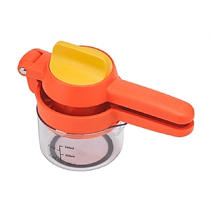 Joseph Joseph JuiceMax™ Plus Dual-Action Citrus Press with Measuring Cup - Orange