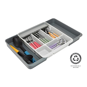 Joseph Joseph DrawerStore™ Expanding Cutlery Utensil and Gadget Organiser - Stone