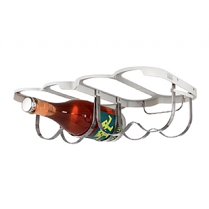 Joseph Joseph Cradle™ Under-Shelf Folding Wine Bottle Rack - Stone