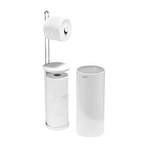Joseph Joseph EasyStore™ Concealed Toilet Roll Holder - Gloss White