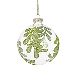 Floralsilk Christine Glass Bauble (8cm)