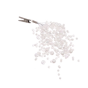 Floralsilk Pearl Clip (18cm)