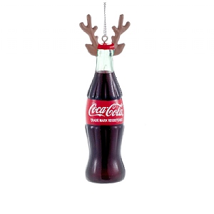 Coca-Cola Bottle with Antlers Hanging Tree Decoration