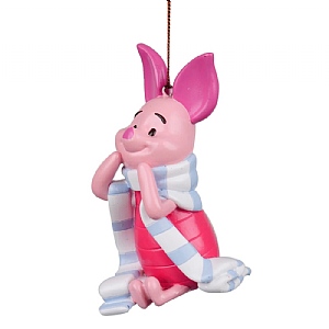 Disney Piglet with scarf Hanging Tree Decoration