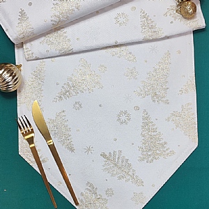 Peggy Wilkins Terrific Tree Gold Table Runner (36 x 190cm)