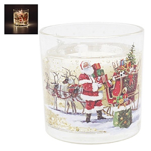 Santa LED Gel Candle