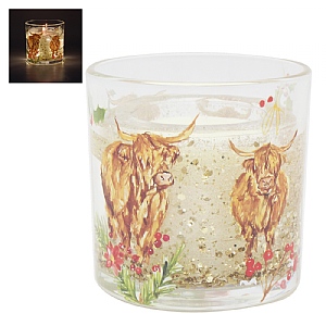 Highland Cow LED Gel Candle