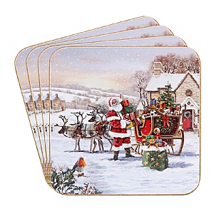 Santa Coasters (Set of 4)