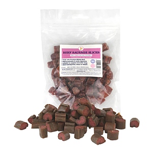 JR Pet Products Premium British Beef Sausage Slices (250g)