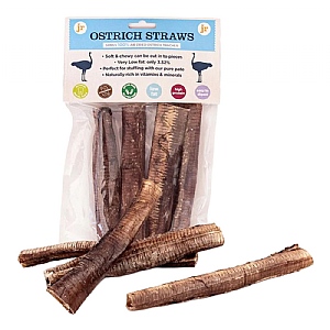 JR Pet Products Ostrich Straws (pack of 4)
