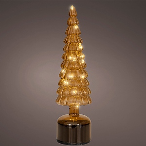 Lumineo Spinning LED Brown Tree - Small