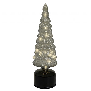 Lumineo Spinning LED Glass Green Tree - Small
