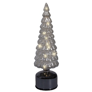 Lumineo Spinning LED Glass Grey Tree - Small