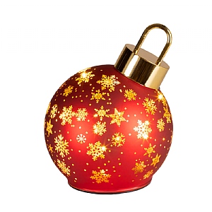Lumineo Small Spinning Red Bauble Décor