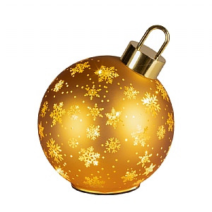 Lumineo Large Spinning Gold Bauble Décor