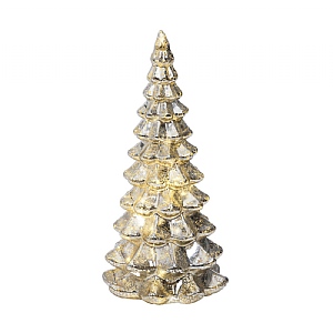 Lumineo LED Glass Grey Tree - Small