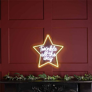 Neon Star Light Sign (45cm)