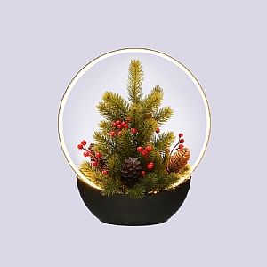 LED Lit Berry Tree Arrangement (35cm)
