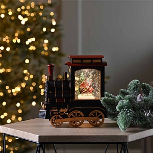 Train WaterSparkle Lantern (17cm)