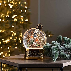 Robin WaterSparkle Globe (17cm)