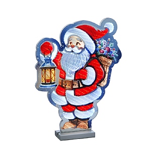 Infinity LED Santa with Lantern (60cm)