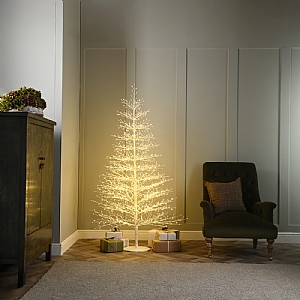 Gold Twinkling Microdot Christmas Tree - Warm White (180cm)