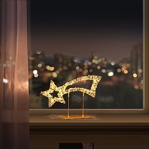Premier Twinkling LED T-Top Shooting Star - Warm White (500 LEDs)