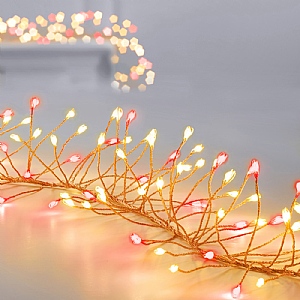 Premier Ultrabright LED Garland - Red & Warm White (420 LEDs)