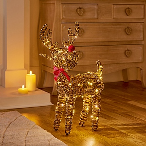 Premier Big Nose Reindeer - Warm White (Large)
