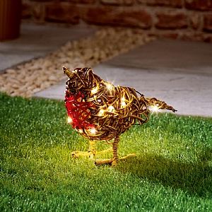 Premier Rattan Robin - Warm White (Small)