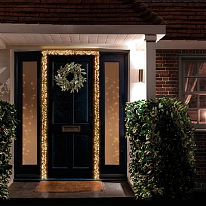Premier Ultrabright Decorated LED Garland - Red & Warm White (800 LEDs)