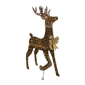 Three Kings AmberGlow Trotting Reindeer (103cm / 720 LEDs)