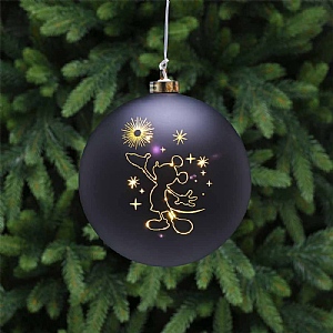 Battery-Operated LED Mickey Galaxy Bauble (15cm)