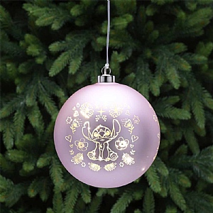 Battery-Operated LED Stitch Bauble (15cm)