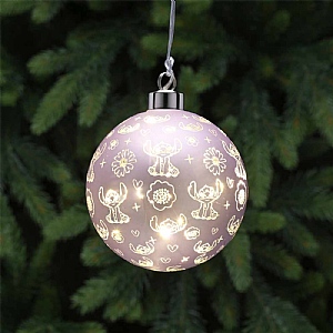 Battery-Operated LED Stitch Bauble (10cm)