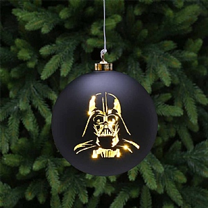 Battery-Operated LED Star Wars Bauble (15cm)