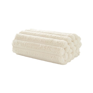 The Lyndon Company Faux Fur Throw Kenwood - Cream (130x170cm)