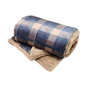 Deyongs Sherpa Throw Nordic Woodland Check (140x180cm)
