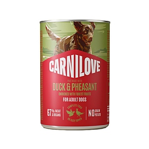 Carnilove Canned Pâté for Dogs - Duck & Pheasant (400g)