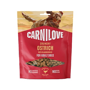 Carnilove Crunchy Dog Treats - Ostrich with Blackberries (200g)