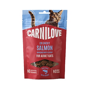 Carnilove Crunchy Cat Treats - Salmon with Catnip (50g)