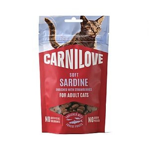 Carnilove Soft Cat Treats - Sardine with Strawberry (50g)