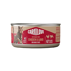 Carnilove Canned Pâté for Cats - Chicken & Lamb (100g)
