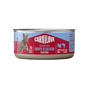 Carnilove Canned Pâté for Kittens - Turkey & Salmon (100g)