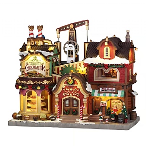 Lemax Holly Jolly Choc & Mrs. Claus Coffee