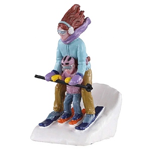 Lemax Mommy & Me Ski