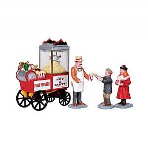 Lemax Popcorn Seller