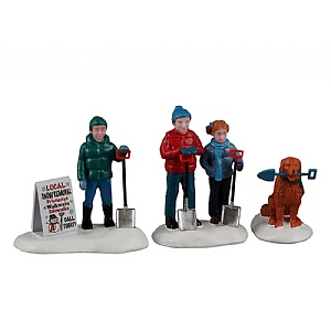 Lemax Neighborhood Snow Shovelers
