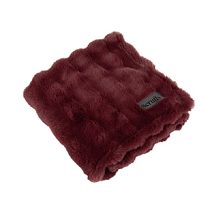 Scruffs Festive Fur Blanket - Burgundy